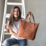 Cowhide Leather Tote Bag
