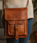 Handmade  Leather Crossbody Bag - Image 3